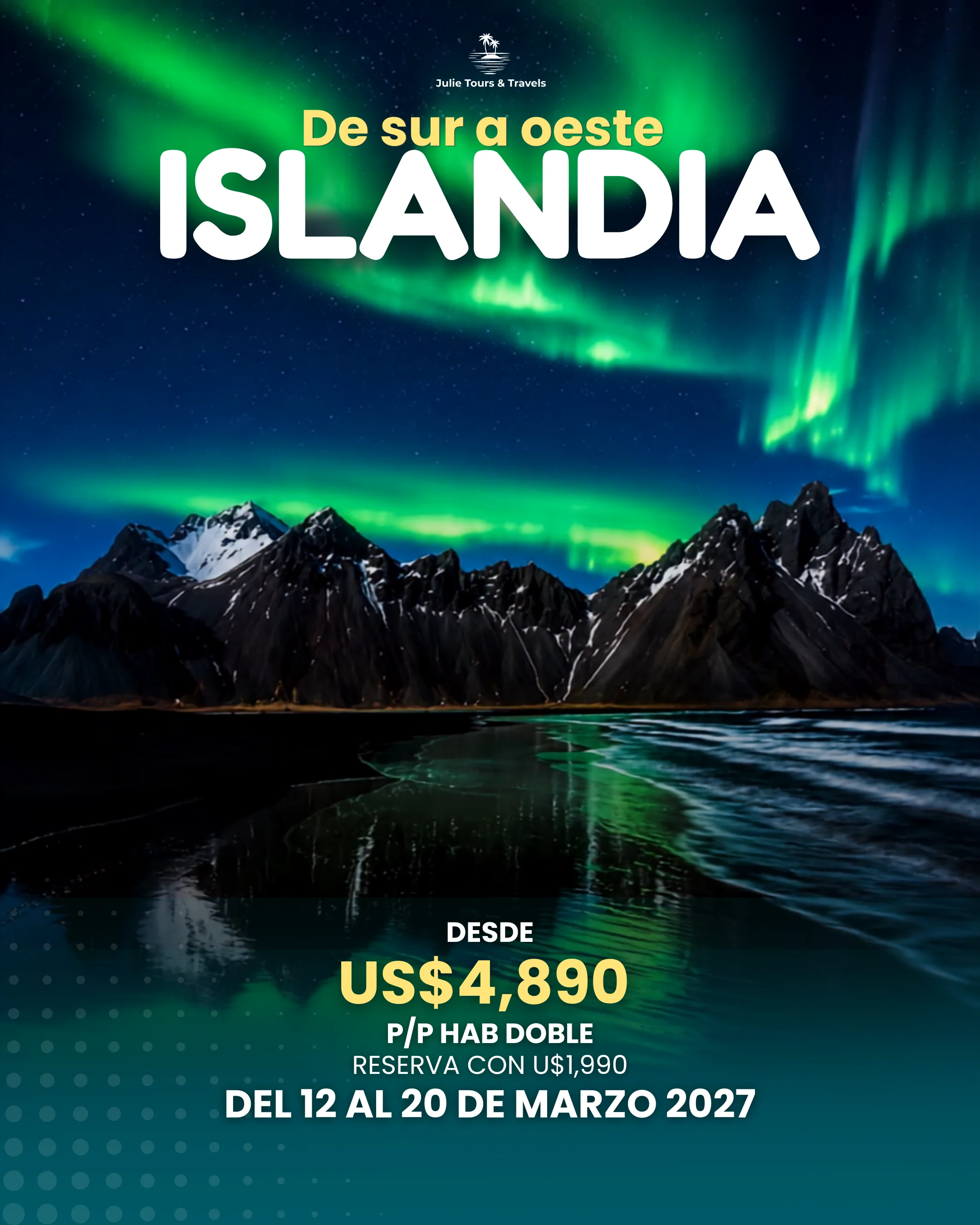 Flyer oferta tour internacional número 2
