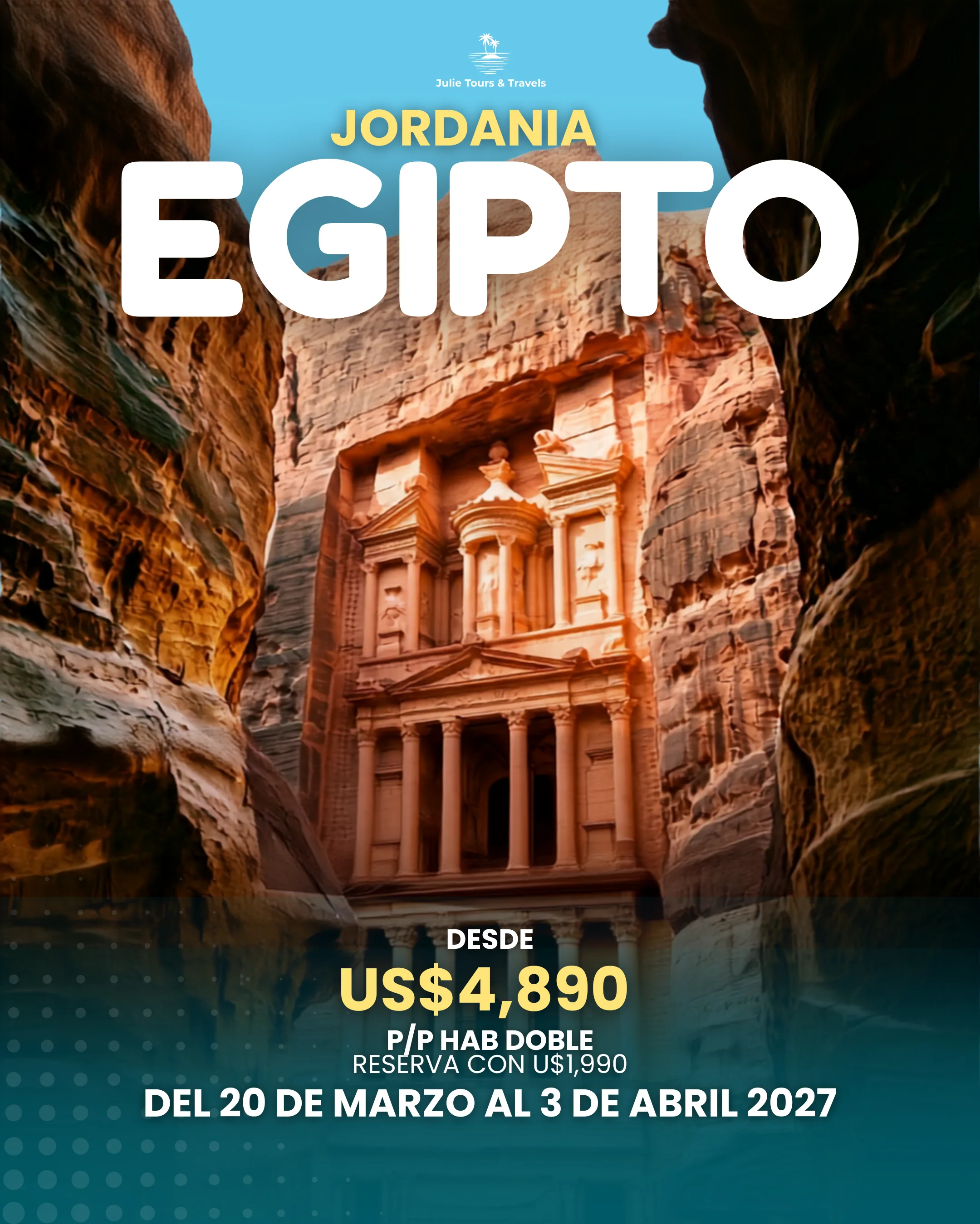 Flyer oferta tour internacional número 3